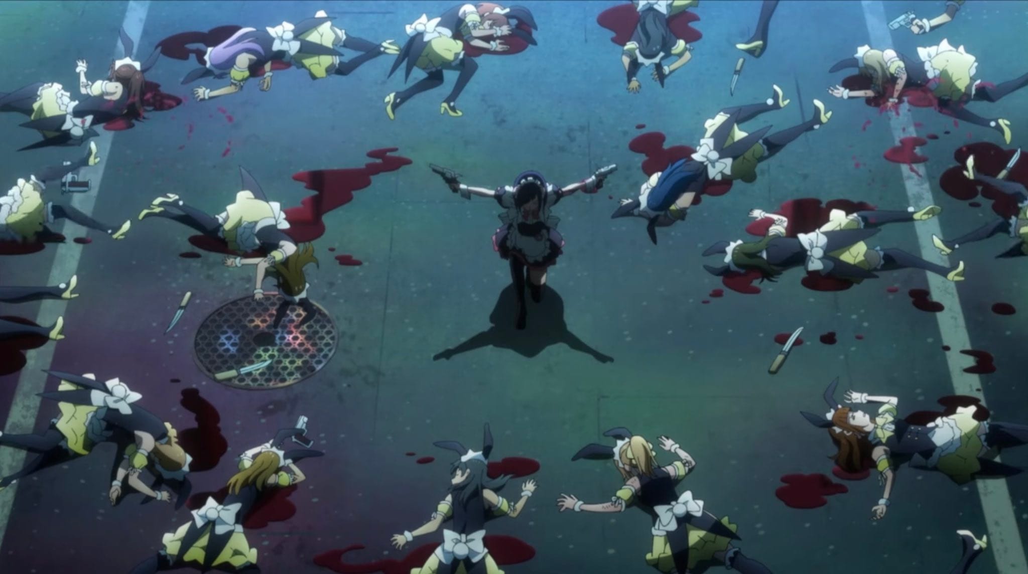 Cute girls, comedy, and a lot of blood.